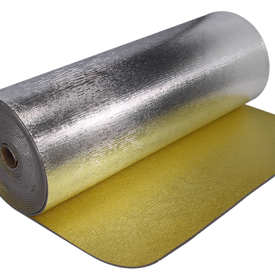 Waterproof XPE Foam Roll Doube Sided Aluminum Foil Floor Wall Insulation Material