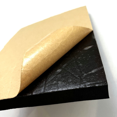 Custom NBR PVC Foam sheet Aluminum Foil Sticky Single Sided Insulation Rubber