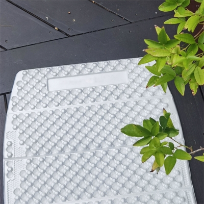 99g Weight Ultralight Foaming Sleeping Pad Pearl White Saving Space PE Foam Mat