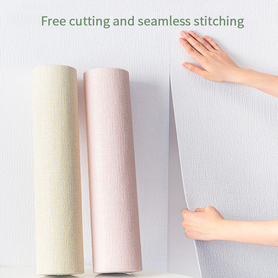 Soundproof Waterproof Foam Self Adhesive Wallpaper Roll For Indoor Wall Decoration