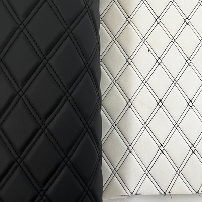 180cm Width Diamond Stitching Leather Waterproof For Car Seat Covering