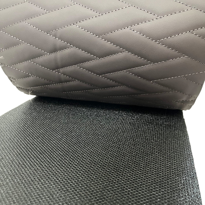 Quilted Embroidery Pvc Leather With Xpe Foam Backing For Sofa Making