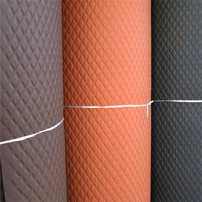 Embroidery Quilted PVC Artificial Synthetic Leather With Sponge For Car Seat Cover