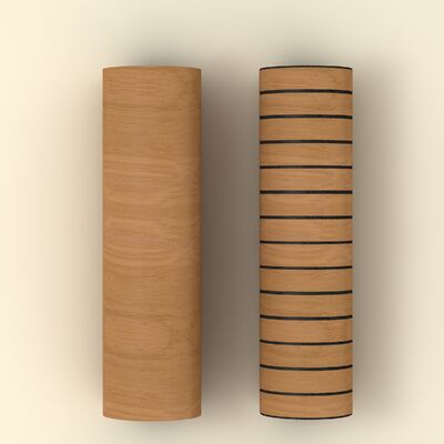 Self Adhesive Flexible Wood Grain Grille Panels For Small Public Places Decor