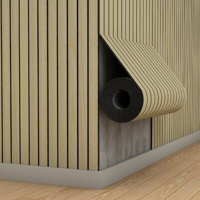 Fire Retardant PVC Protection Flexible Wood Wall Panel Wallpaper For Home Decor