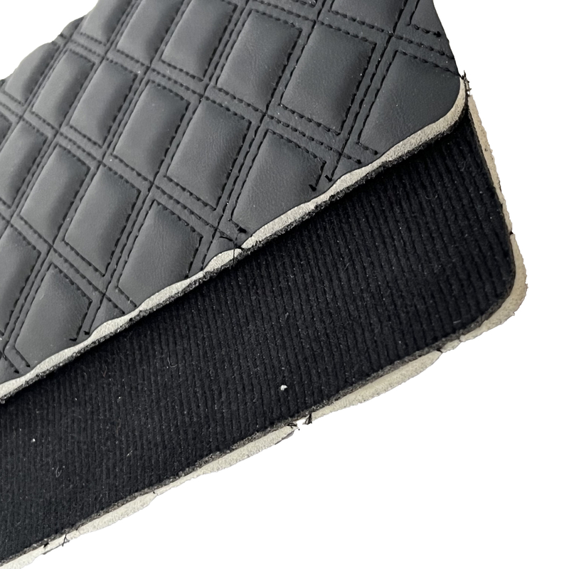 PU PVC Synthetic Leather Embroidery Xpe Foam Burr Backing For Car Floor Mat