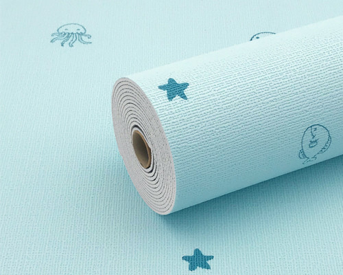 Children Series Antibacterial Elastic 3D Foam Wallpaper Multiple Colors  For Hospital