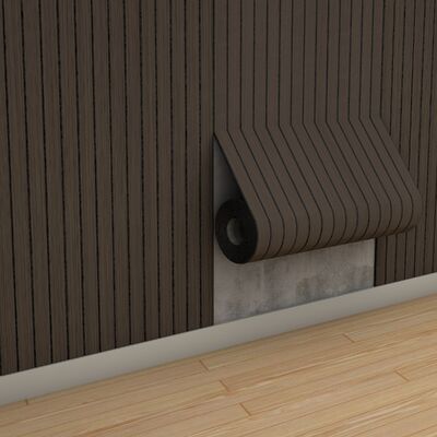 Waterproof Elastic IXPE PVC Wood Grain Soft Grille Slat Panels For School Decor